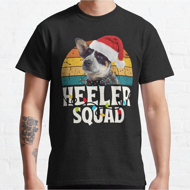 Blue Heeler Cattle Dog Profile T- Shirt Dog Lover Tee Gift Blue Heeler Cattle Dog Profile T- Shirt Dog Lover Tee Gift