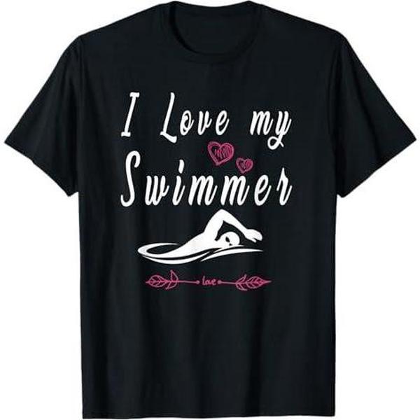 I Love My Swimmer Shirt Cool Swim Mom Gift I Love My Swimmer Shirt Cool Swim Mom Gift