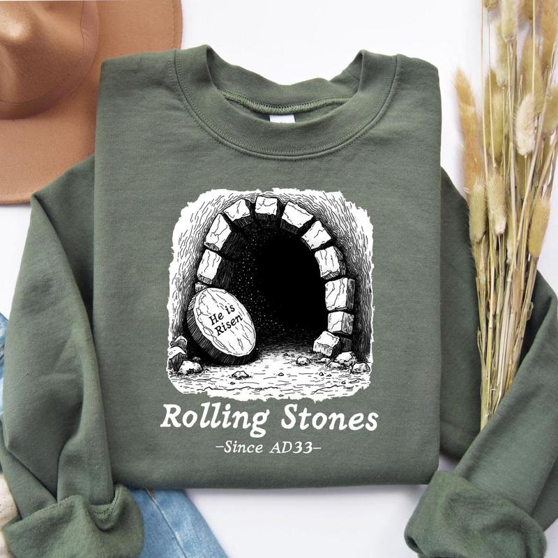 Rolling Stones He is Risen Christian Easter T Shirts Rolling Stones He is Risen Christian Easter T Shirts