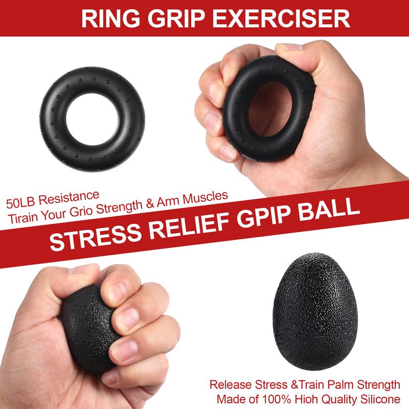 Grip Strength Trainer Kit (5 Pack), Including Finger Exerciser, Hand Grip Strengthener, Hand Extension, Stress Relief Ball, and Forearm Workout Ring 13 850cad18a14a43d7902c568096c631eb~tplv omjb5zjo8w resize jpeg:800:800