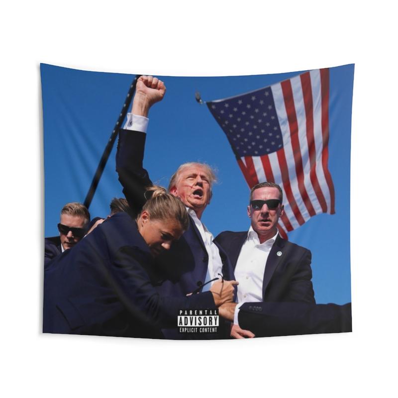 TRUMP RALLY SHOOTER LARGE FLAG BANNER 2024 Multiple sizes (26x36 ...