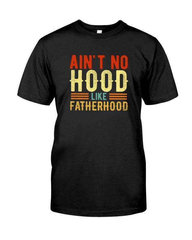 TikTok Shop No Hood Like Fatherhood Personalized Unisex T Shirt Youth Shirts Hoodie Long Sleeve Sweatshirt for Men Women Kids