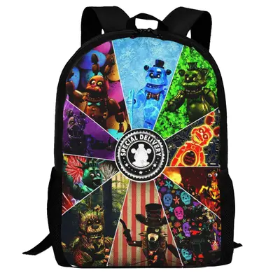 Five nights outlet at Freddy’s 3D furry face backpack