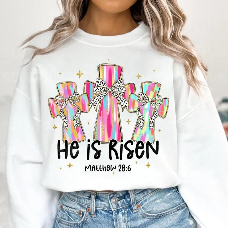 He Is Risen Matthew 28:6 Easter Celebration Christian Shirt He Is Risen Matthew 28:6 Easter Celebration Christian Shirt