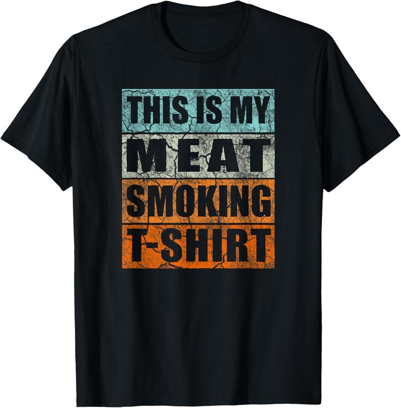 Great Gift BBQ Smoker Retro Tee - My Meat Smoking T-Shirt Great Gift BBQ Smoker Retro Tee - My Meat Smoking T-Shirt