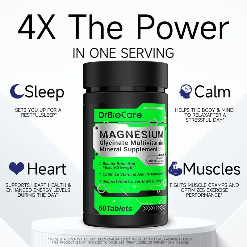 Product Introduction of DrBioCare Men's multivitamins Magnesium Glycinate, Contains Ashwagandha, Vitamin d3, Vitamin C, Turmeric ,Milk Thistle,Calcium ,Vitamin E 1