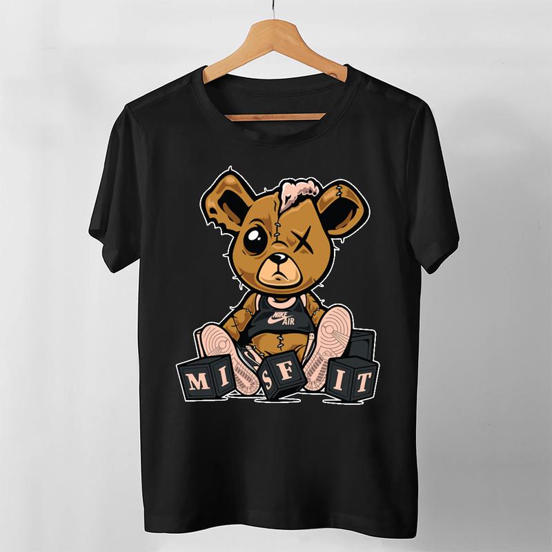 TikTok Shop Ordan Misfit Teddy Crimson Tint T Shirt Hoodie For Men Women Full Size. Hot Trend For Shirt Trending Teen Girls Women Mens black