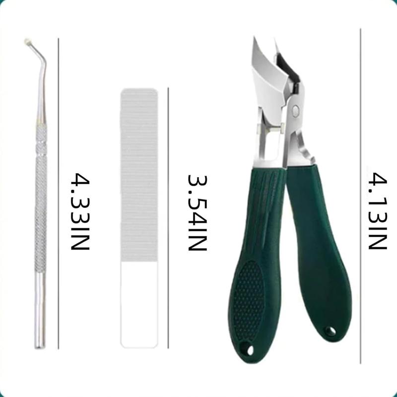 Green Nail Care Tool Set – Includes Thick Nail Clipper, Ingrown Nail Lifter & Nail File | Beveled Eagle Beak Design, Large Opening, Anti-Splash, for Thick & Hard Nails 9 89afbf5e0a9d4e4b8420e8e295bc2e98~tplv omjb5zjo8w resize jpeg:800:800