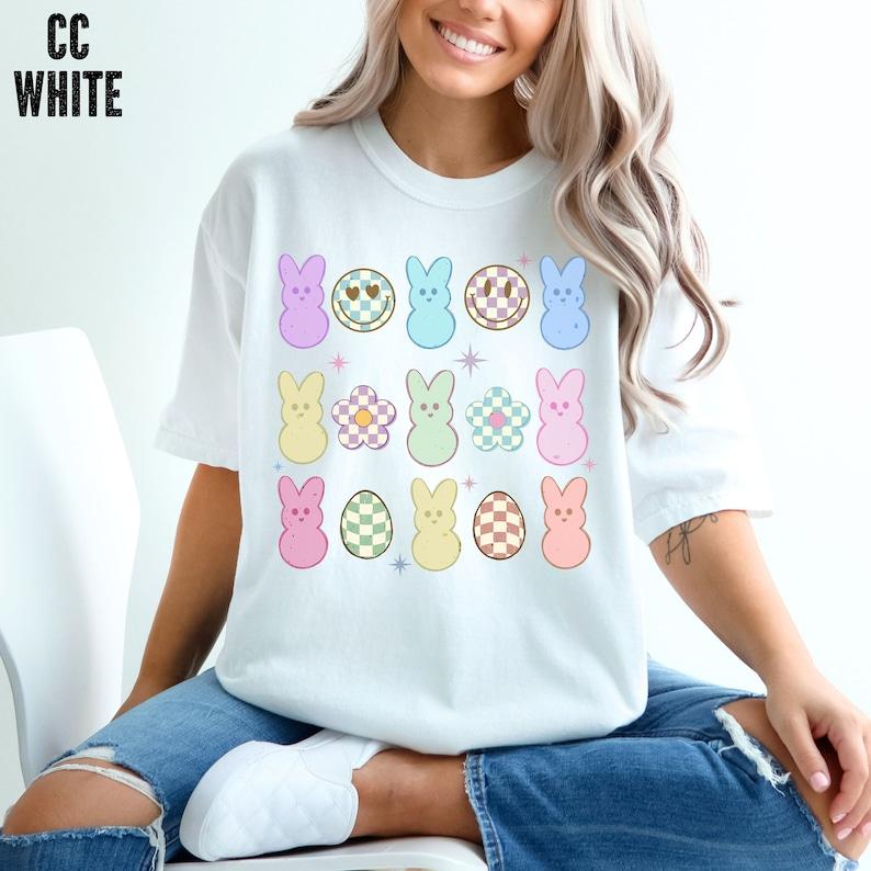 Cute Easter T-Shirt Bunny Flowers For Women And Girls Cute Easter T-Shirt Bunny Flowers For Women And Girls