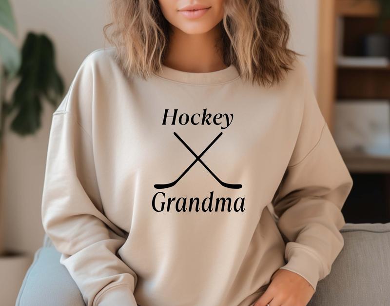 TikTok Shop Hockey Gradnma Sweatshirt Hockey Grandma Shirt Hockey boy shirt Hockey Vibes Hockey Game Day Ice Hockey Sweatshirt Grandkids Shirt 1566920884