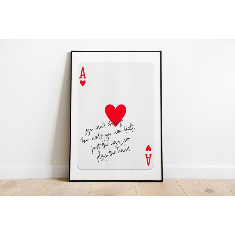 Ace of Hearts Card - Cedar Ornament Ace of Hearts Card - Cedar Ornament
