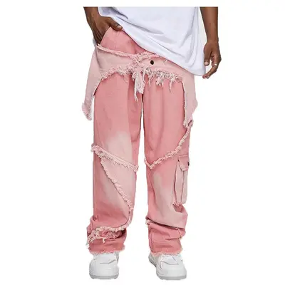 Baggy Jeans Men Pink TikTok Shop