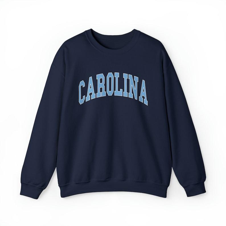 TikTok Shop Retro Carolina Sweatshirt Vintage Carolina Sweatshirt Carolina Crewneck Sweatshirt Carolina Sweater College Student Crewneck