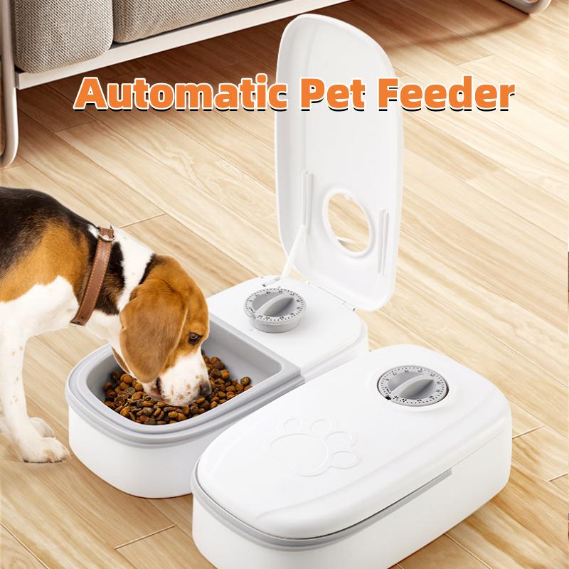 TikTok Shop Automatic Pet Feeder Smart Food Dispenser For Cats Dogs Timer Stainless Steel Bowl Auto Dog Cat Pet Feeding Pets Supplies