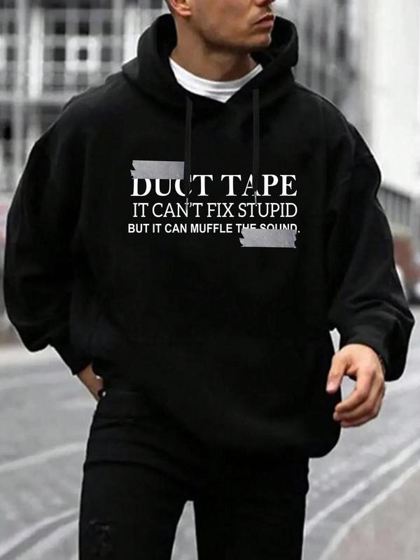Letter taped hooded sweatshirt store