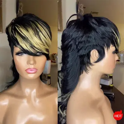 Diy mullet wig best sale