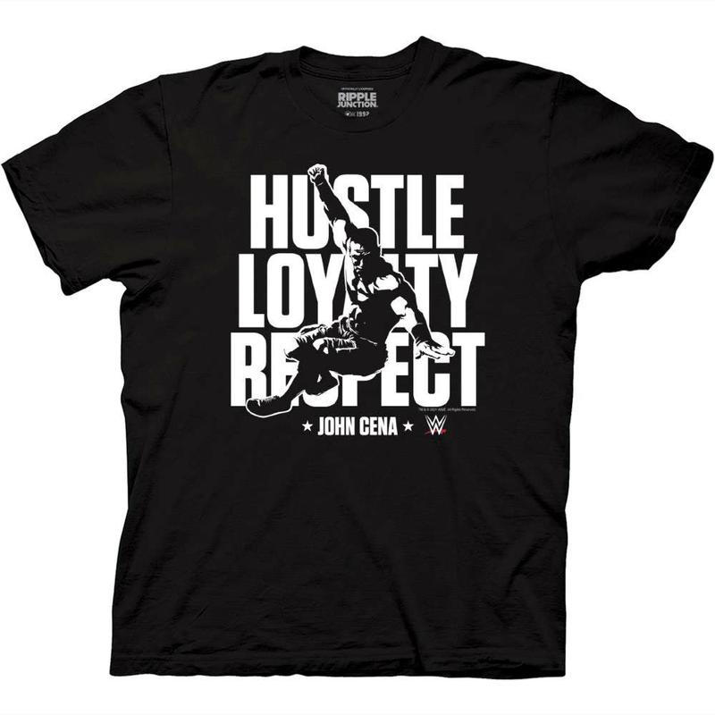 TikTok Shop WWE Hustle Loyalty Respect Punch John Cena T Shirt