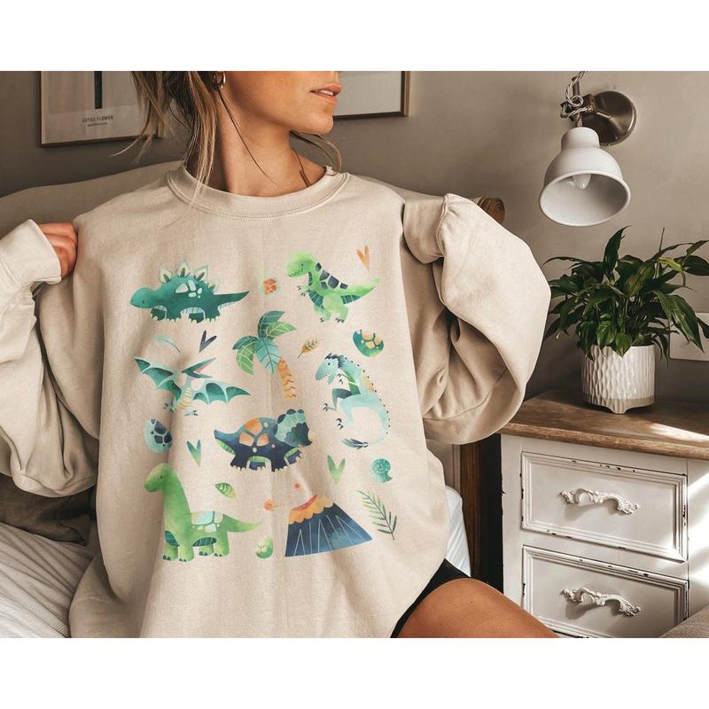 Ladies dinosaur sweatshirt hotsell