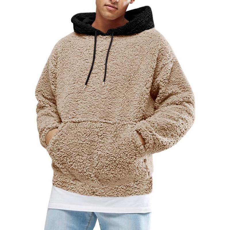 Fuzzy sweatshirt mens best sale