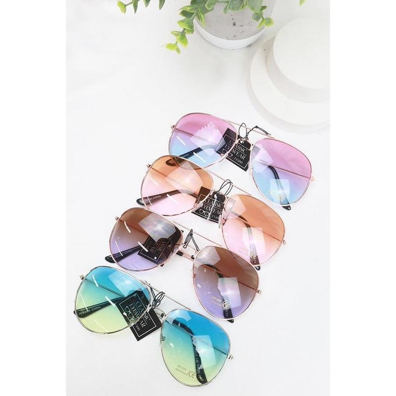 Colored aviator sunglasses best sale