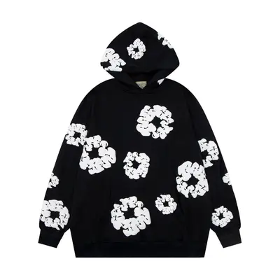 MC Apple Pie (Cactus Jack) Black Oversize Hoodie - Logo Embroidery Design -3D Print (Puff Print), Cotton Unisex Streetwear Hoodie on sale