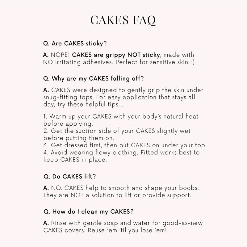 CAKES circles - The viral "not sticky" nip cover - Official CAKES -  Product does NOT provide lift - Womenswear, Seamless 3