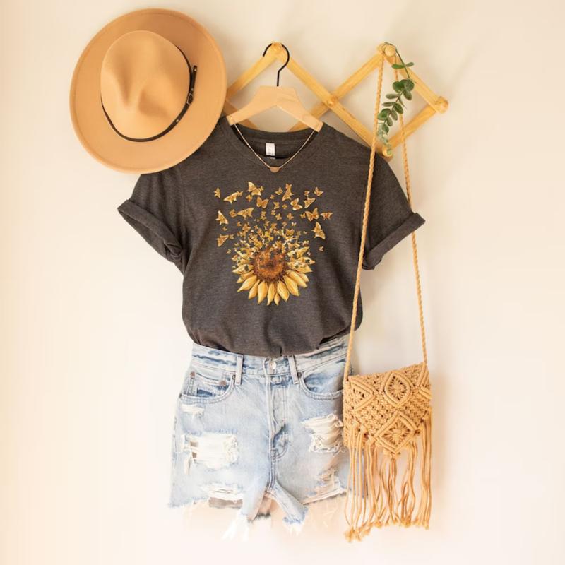 Sunflower Shirt Florist Floral Tshirt Flower Sunshine Gift Sunflower Shirt Florist Floral Tshirt Flower Sunshine Gift