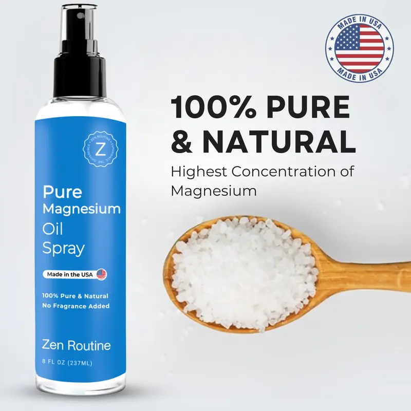 Product Introduction of 8oz - Zen Routine Magnesium Spray - USP Grade Magnesium Chloride for Sleep, Muscle Spasm, Cortisol, Stress Relief, Body Odour and Stress Relief 0