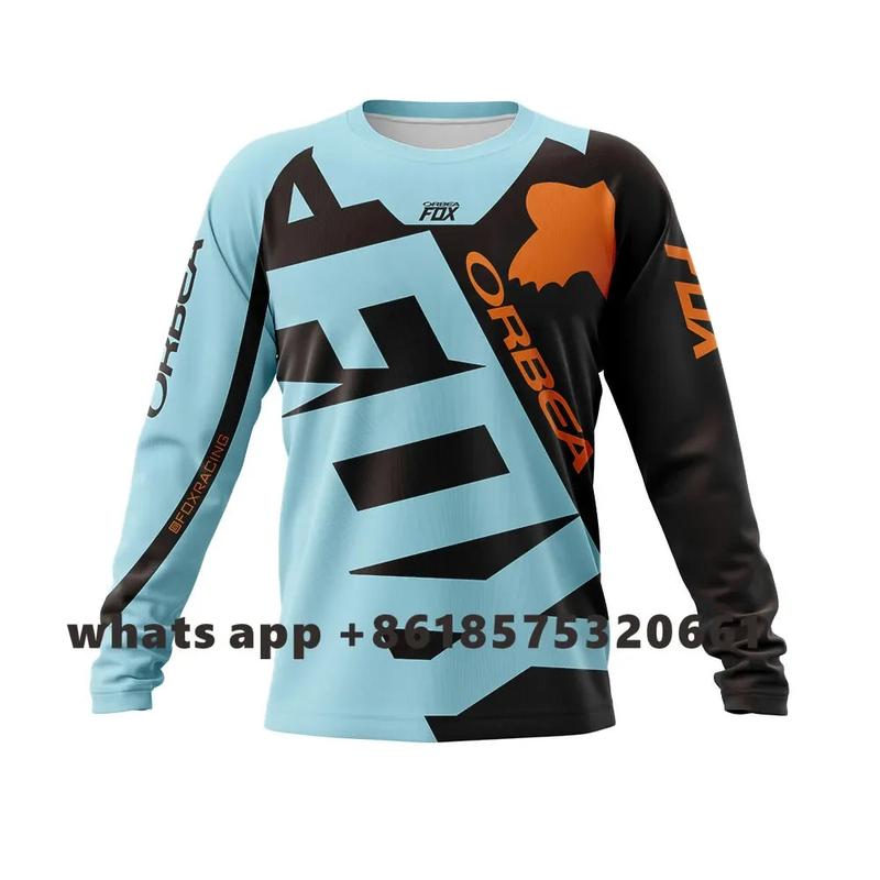 TikTok Shop ORBEA FOX Men s Enduro Short Jersey Camiseta MTB Bike Shirt