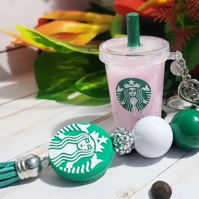 Starbucks zebra selling keychain