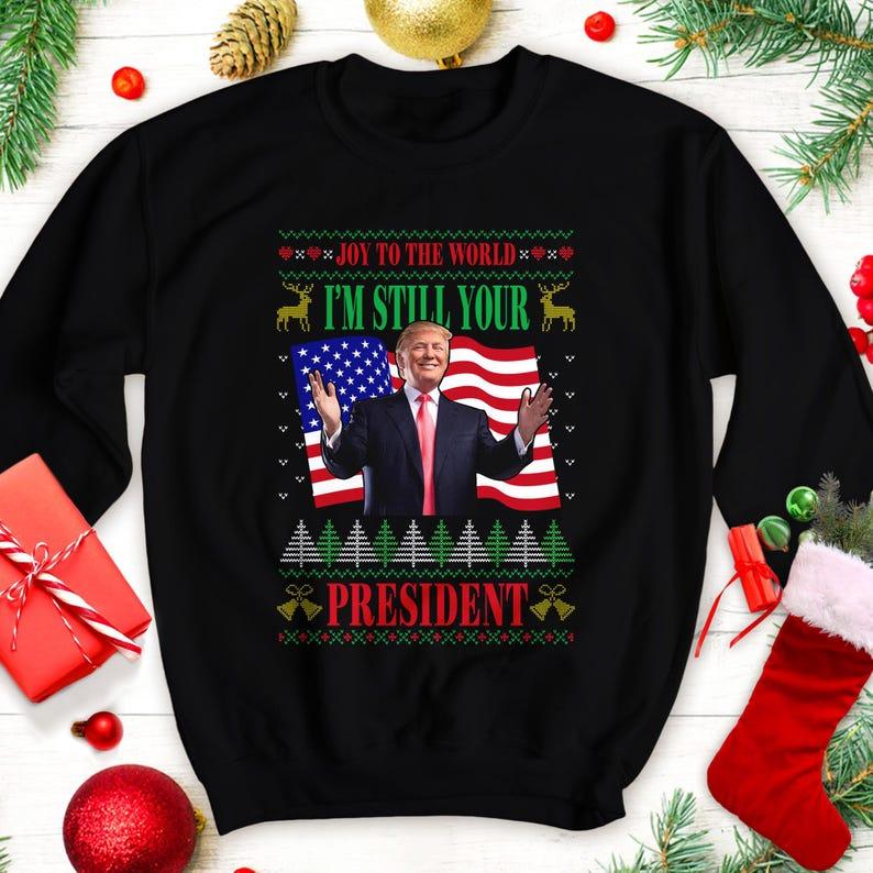 Donald trump christmas sweatshirt best sale