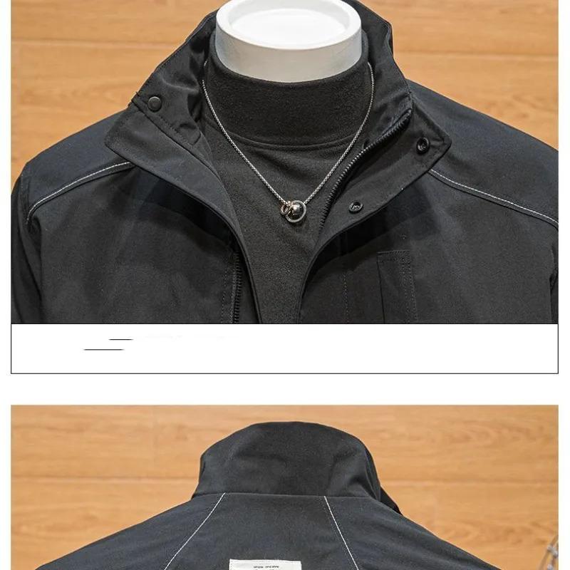 Fashion Solid Patchwork Zipper Collar Outerwear(3 colors) Fashion Solid Patchwork Zipper Collar Outerwear(3 colors)