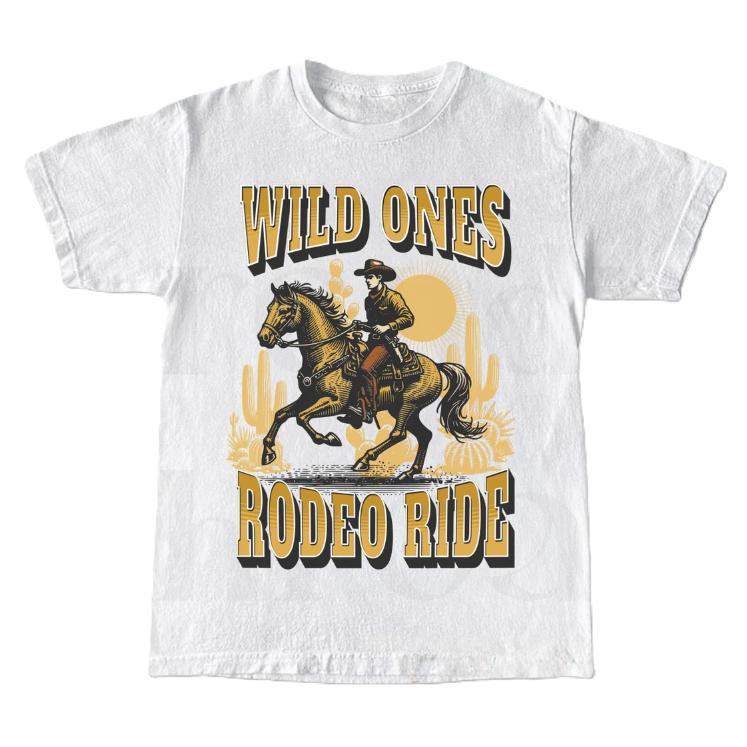 TikTok Shop: Vintage Wild Ones Rodeo Ride T-Shirt Vintage Wild West Shirt  Retro 90s Graphic Western T-Shirt Graphic Tee Tops Underwear Crewneck  Menswear Vintage Unisex Tshirt Streetwear Tropical Round Neck Sweatshirt,  Hoodie,