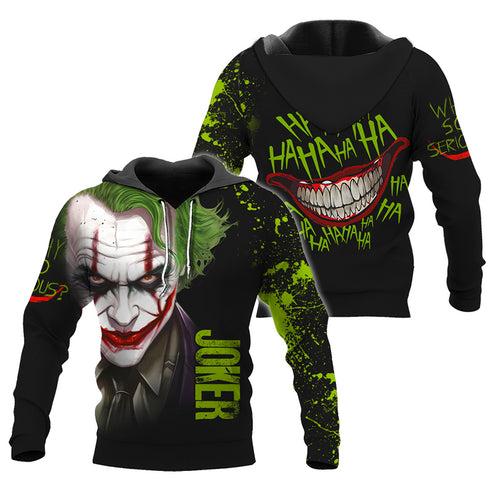 TikTok Shop Joker Horror Why So Serious HaHaHa Hoodie