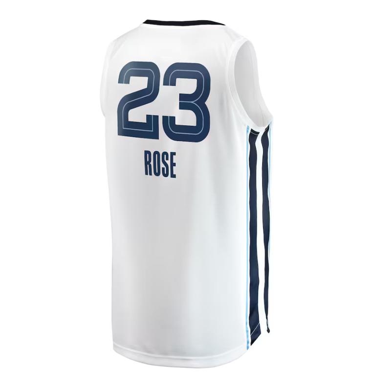 TikTok Shop NBA jerseys for men Youngboy shirt Derrick Rose 23 Men s Fast Break Player Jersey Association Edition White