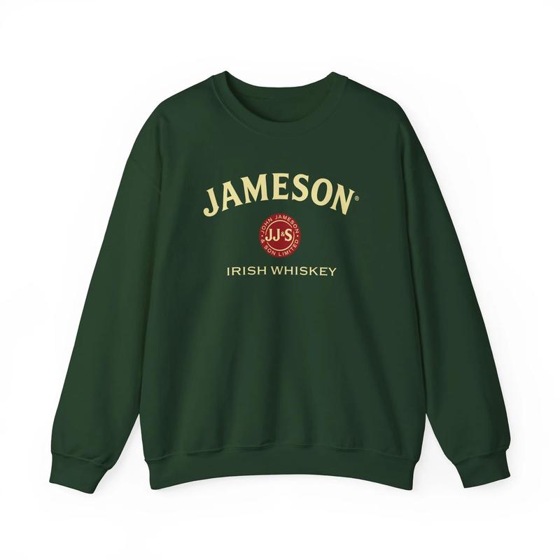 TikTok Shop Jameson Crewneck Pullover Sweatshirt Irish Whiskey Sweater Whisky Alkoholisch Sweatshirts Hoodie Sweatshirt Hoodie Comfort Colors