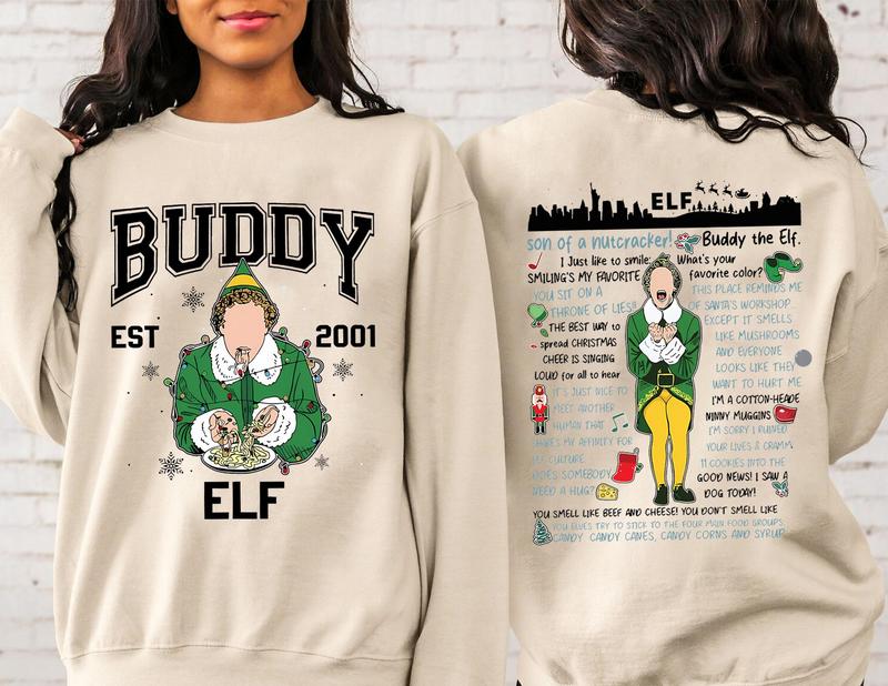 Buddy the elf christmas jumper ladies best sale