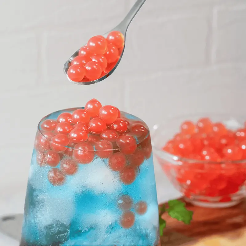 Tea Zone Popping Boba Pearls (1 lbs) - Perfect for Boba tea Beverages, Sweets, Ice Cream Toppings 6