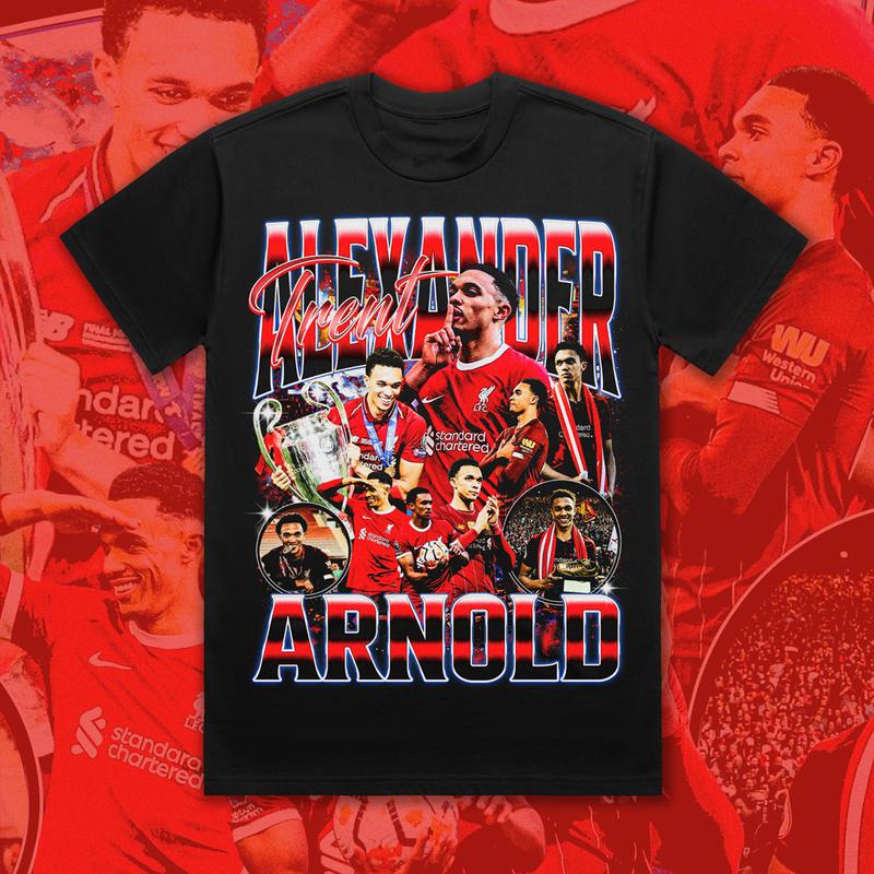 TikTok Shop: Bootleg Vintage 90s Style Trent Alexander-Arnold Liverpool T- Shirt