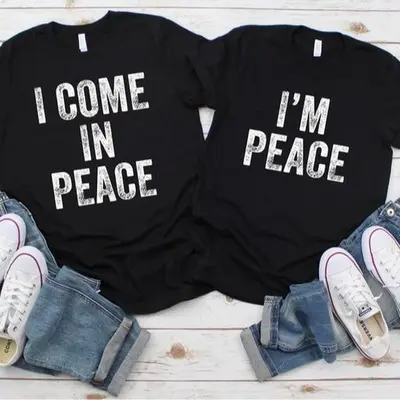 His Peace T-Shirt Husband & Wife, Girlfriend & Boyfriend Tee His Peace T-Shirt Husband & Wife, Girlfriend & Boyfriend Tee