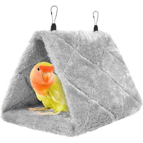 TikTok Shop Tierecare Bird Bed for Cage Warm Parrot Nest House Hanging Hammock for Parakeet Cockatiel Lovebird Finch Bird Cage Accessories