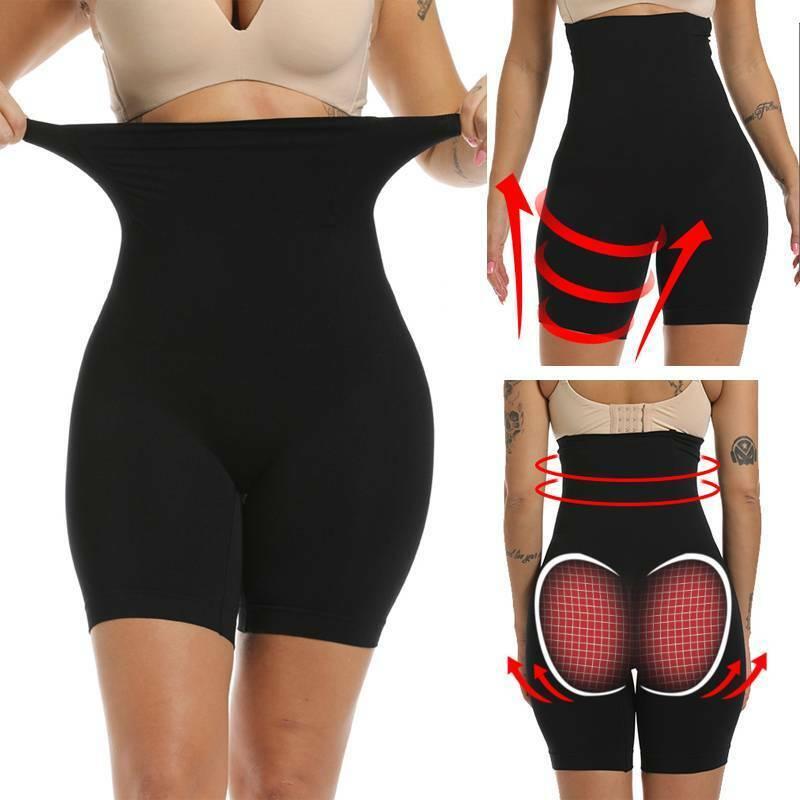 Women Shapewear Body Shaper Shorts Tummy Control Shorts Waist Trainer Pants High Waist Thigh Slimmer Breathable