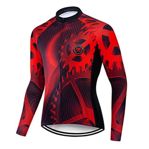 TikTok Shop Teleyi cycling jersey long sleeve suit winter fleece cycling jersey