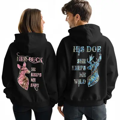 Selected Her Buck His Doe Hoodies TikTok Shop