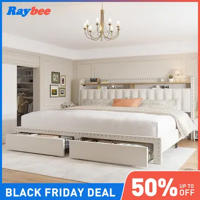 Selected Queen Bed Frame White TikTok Shop