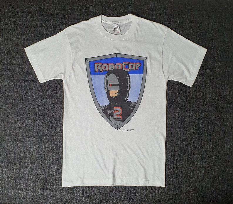 Robocop 2 1990 movie promo shirt buying NEW UNWORN original vintage film advertisement