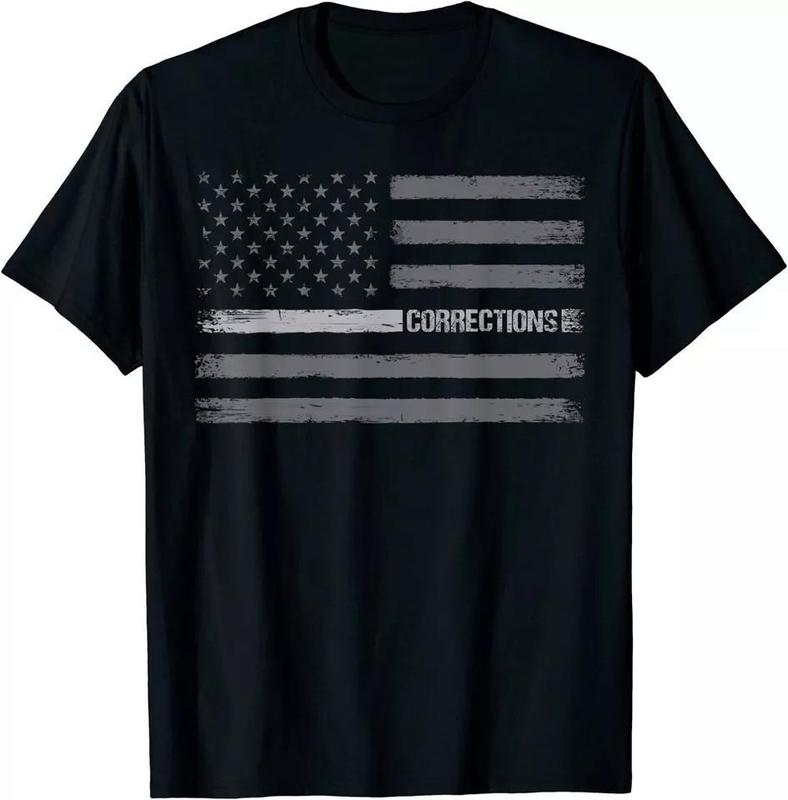 Correctional Officer T-Shirt Usa American Flag Gift Vintage Correctional Officer T-Shirt Usa American Flag Gift Vintage