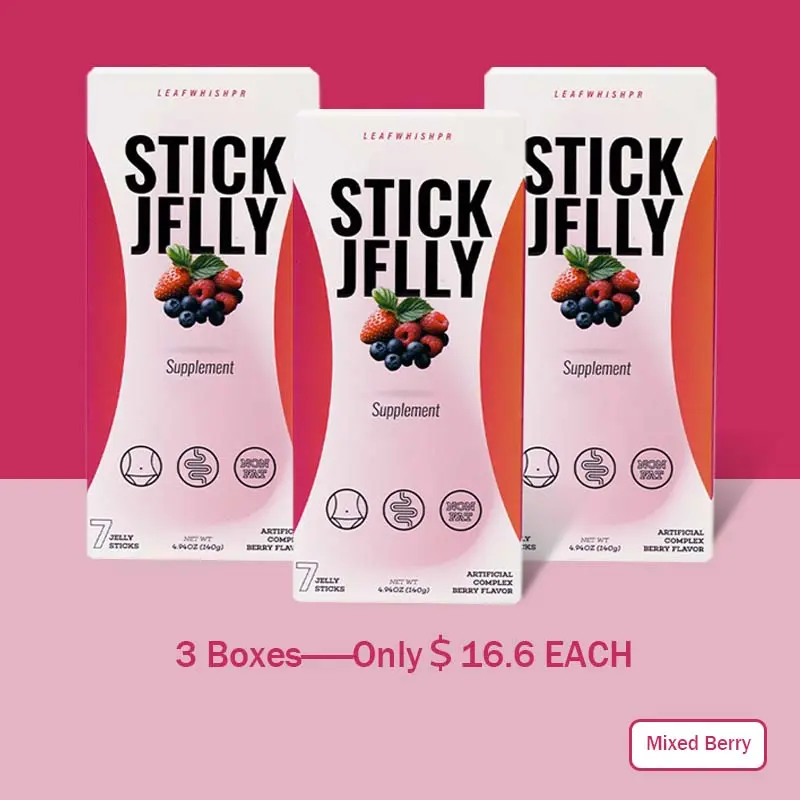 Product Introduction of LeafWhishpr Stick Jelly – Packed with 25 plant extracts, 9 vitamins, and antioxidants. A convenient on-the-go solution for maintaining a balanced diet and active lifestyle 2