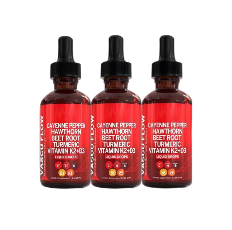 3 pack of cayenne pepper supplement drops, rejuvenate , vitamin d3 k2 | organic vegetable powder, curcumin, ginseng, promote adult health optimum