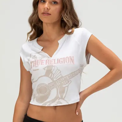 V Neck True Religion Shirts Girls True Relgion Girls TikTok Shop
